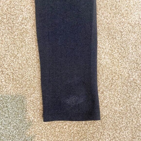 Ci Sono charcoal grey black faux leather trim Ponte knit pant back pants large - Picture 7 of 8